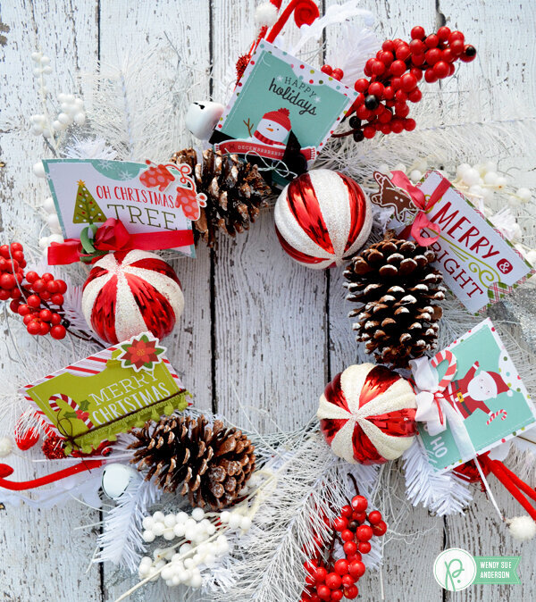 Christmas Card Holder Wreath