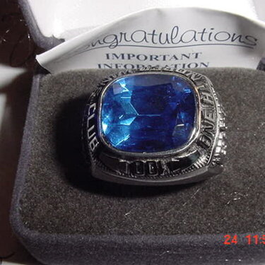 Codys 100 win club ring for wrestling-had 116 career wins (9-12 grades)