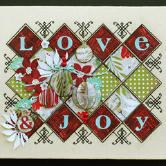 Love Joy Sampler featuring BasicGrey's new Aspen Frost Collection