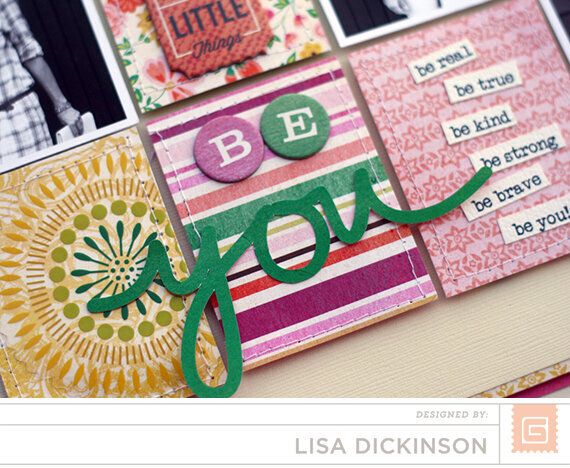Be You by BasicGrey DT Member Lisa Dickinson Featuring the brand new Vivienne Collection