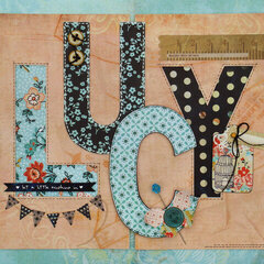 Lucy Monogram Letters featuring Lucille from BasicGrey