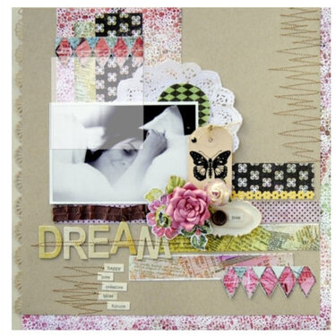 Dream by Simone Oppes using BasicGrey Out of Print