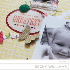 So Sweet Together by BasicGrey DT Member Becky Williams featuring the new Vivienne Collection