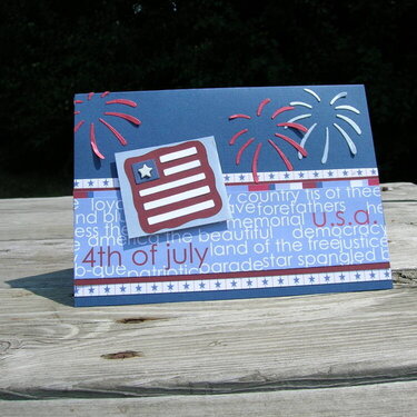 4th of July - Fireworks Card