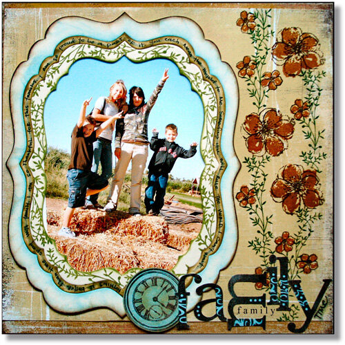 Family Time *Technique Tuesday Clear Stamps*