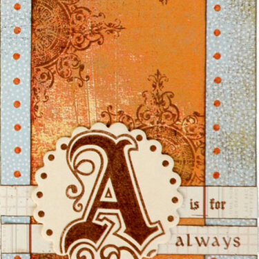A if for Always Card - Technique Tuesday Clear Stamps