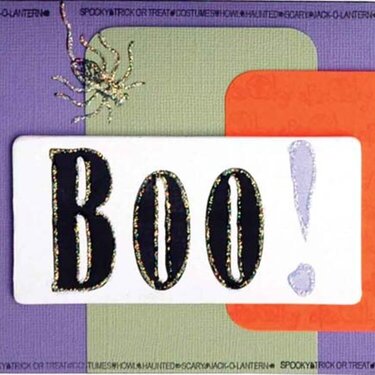 Boo Card *Technique Tuesday Clear Stamps*