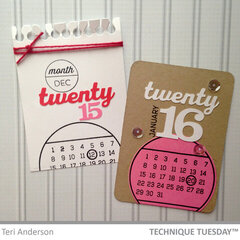 Twenty 16, Twenty 15 Calendar Cards