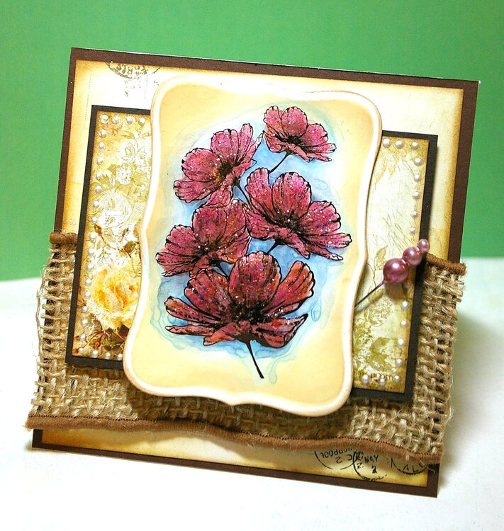 Vintage Flower card