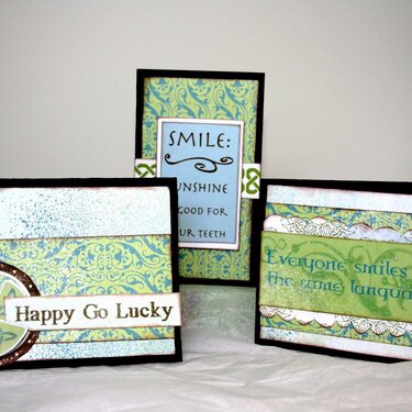 Set of 3 Lucky Cards *RUSTY PICKLE LUCKY LINE*