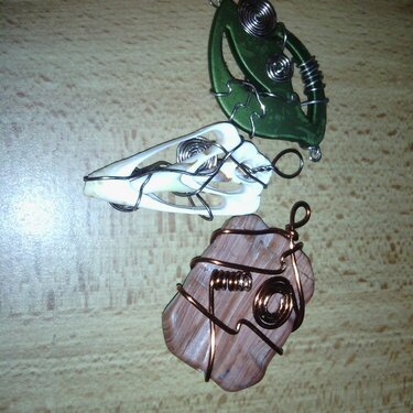 wire wrapped stones