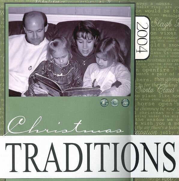 Christmas Tradition *Scrapbook Trends Dec. 2005*