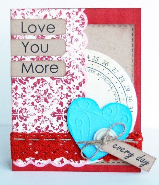 Love you more card 