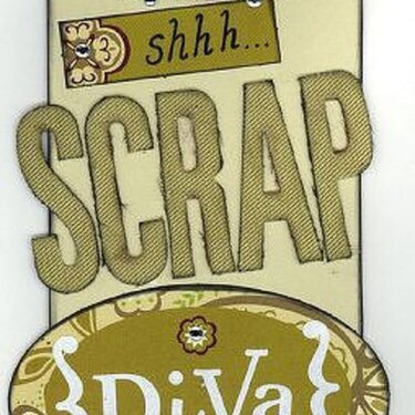 Scrap Diva door hanger *Paper Salon*