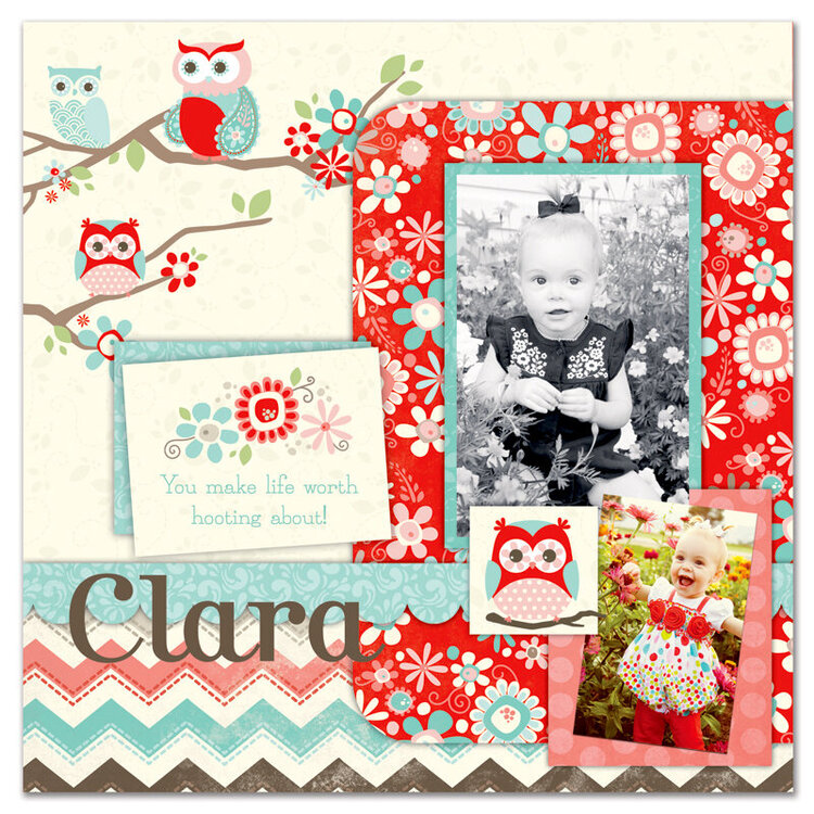 Clara featuring the Coral Nested Owl Collection from Adornit