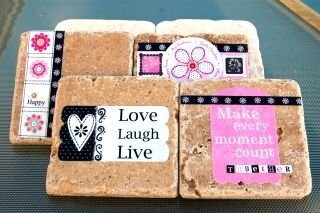 Love Laugh Live Coasters by Lisa Day