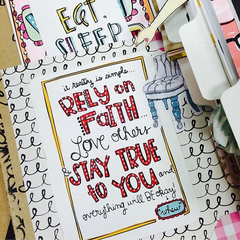 Rely on Faith Art Print Coloring Pages
