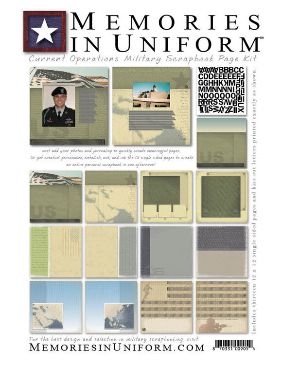 *NEW* Memories in Uniform Page Kits!