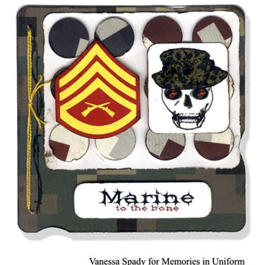 Marine To The Bone card