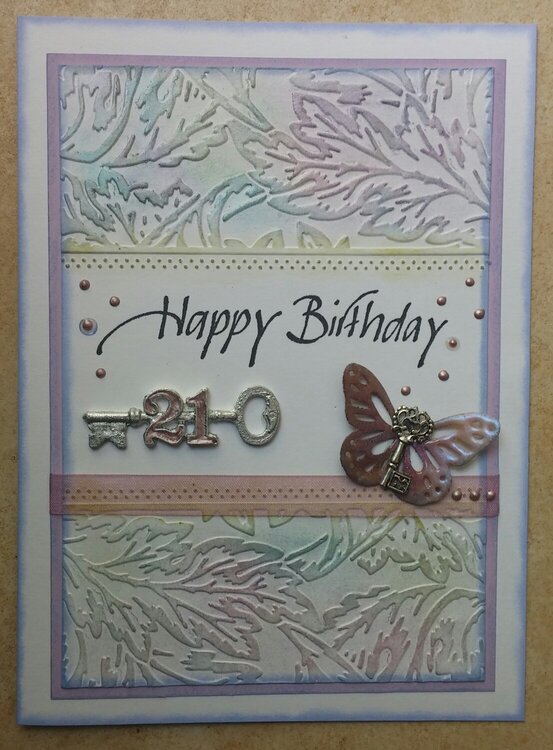 21st birthday card