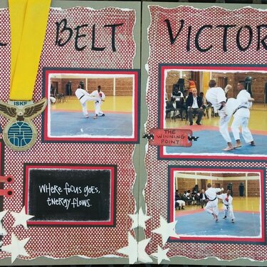 Black Belt Victory (double-page layout)