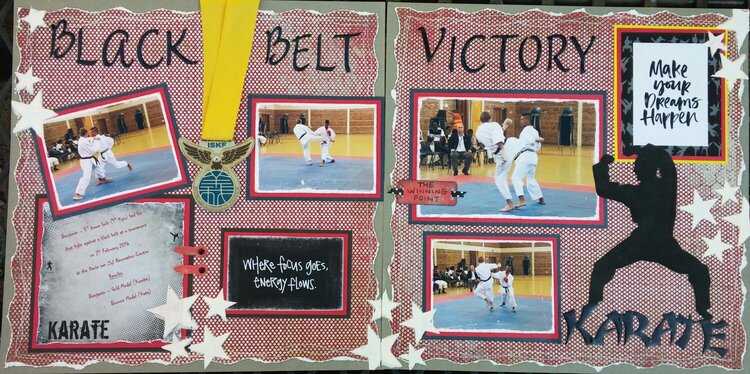 Black Belt Victory (double-page layout)