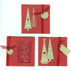 Christmas Tag Cards (X3)