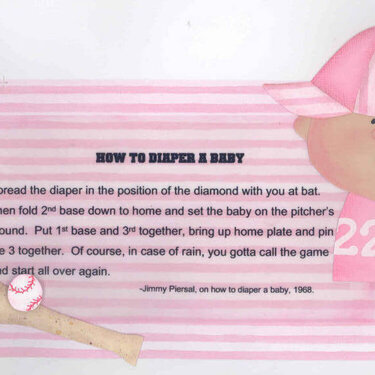 How to Diaper a Baby (Baseball Style)