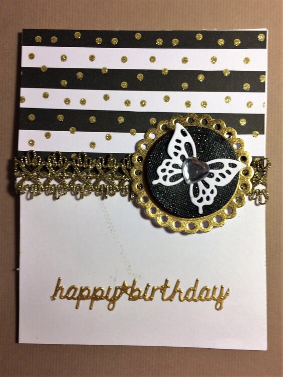 Birthday Card black and white