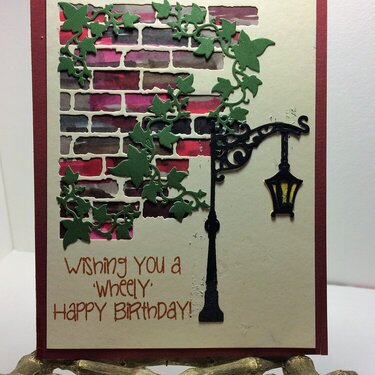 Birthday Card Brick Wall