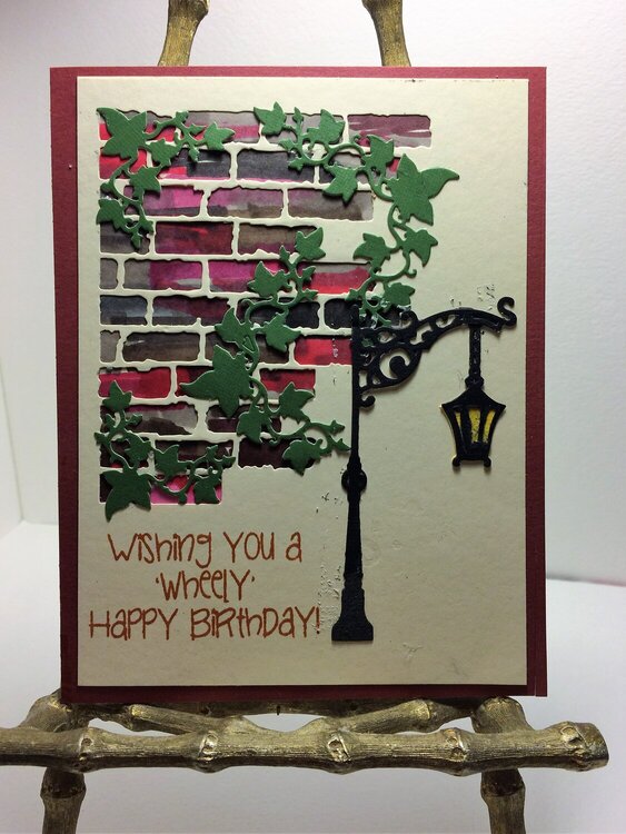 Birthday Card Brick Wall