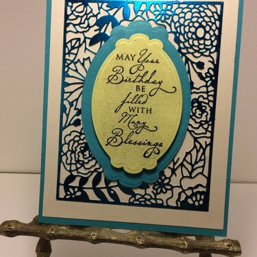Turquoise/yellow BD Card