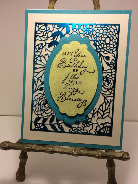 Turquoise/yellow BD Card