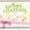 Pink and Green Birthday Card
