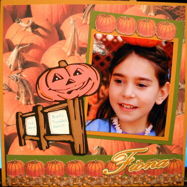 Fiona at Pumpkin Patch