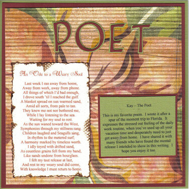 Book Of Me - The Poet