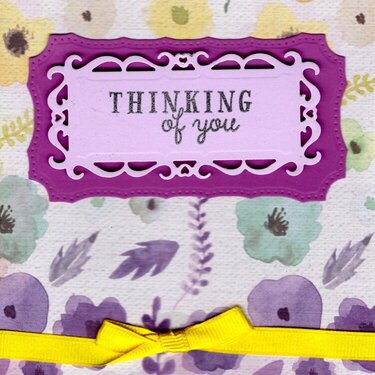 Thinking of You - yellow and purple