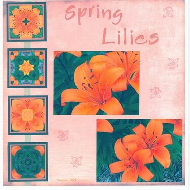 Spring Lilies - Thena&#039;s Inspiration Challenge