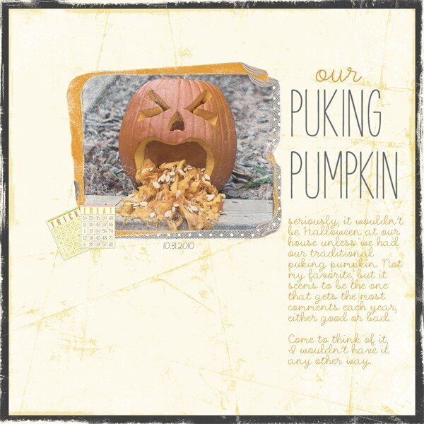 puking pumpkin