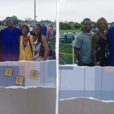 Son with family at HS graduation - 2004