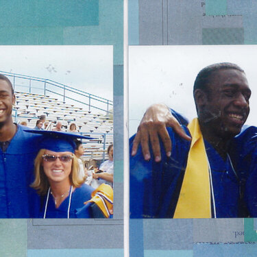 Son with friends at HS graduation - 2004