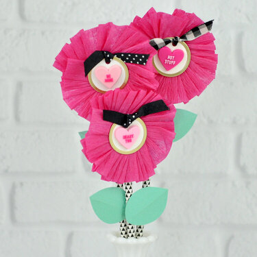 Crepe Paper Flowers *Valentine Idea*