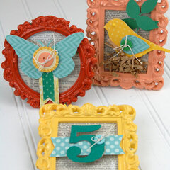 Die Cut Stamped Decorative Frames