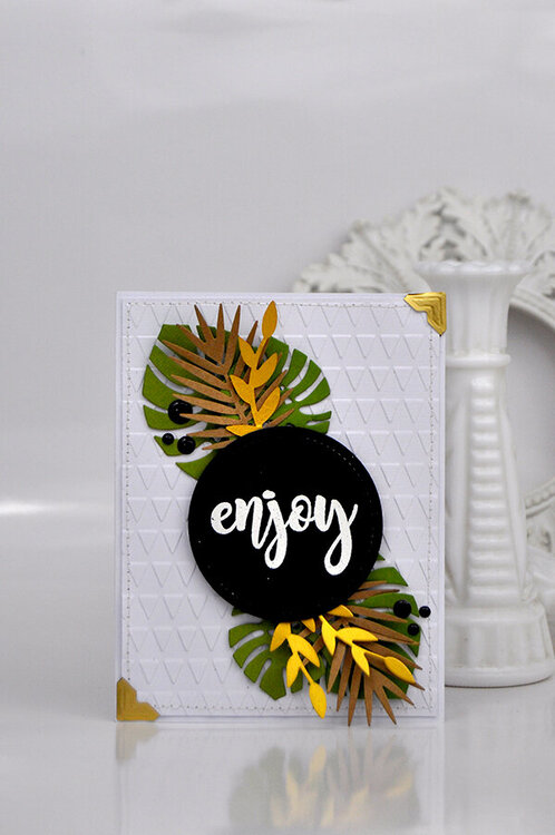 &quot;Enjoy&quot; Tropical Card