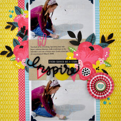 "Inspire" Scrapbooking Process Layout with Video