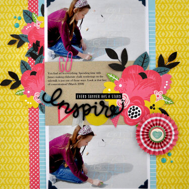 &quot;Inspire&quot; Scrapbooking Process Layout with Video