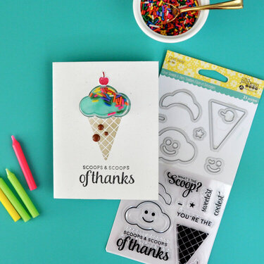 &quot;Scoops of Thanks&quot; Shaker Card *Jillibean Soup*