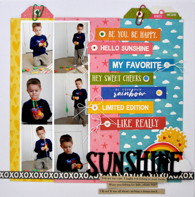 &quot;Sunshine&quot; *Jillibean Soup* Scrapbooking Process Video