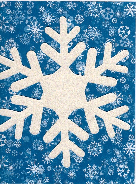 Christmas Snowflake card for Celabrate the holidays with Sizzix challenge &amp; random acts challenge