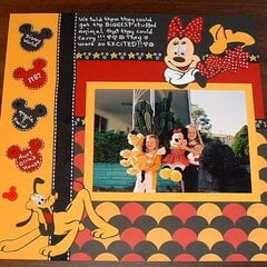 Disney Pluto & Minnie 1987  2 HAPPY KIDS